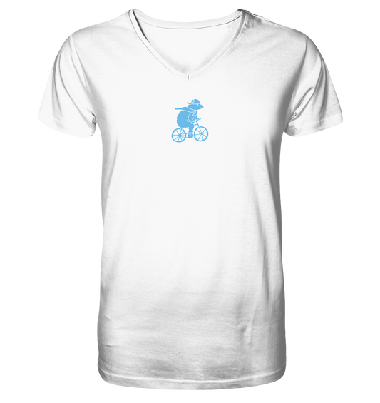 Cyclobear - Mens Organic V-Neck Shirt