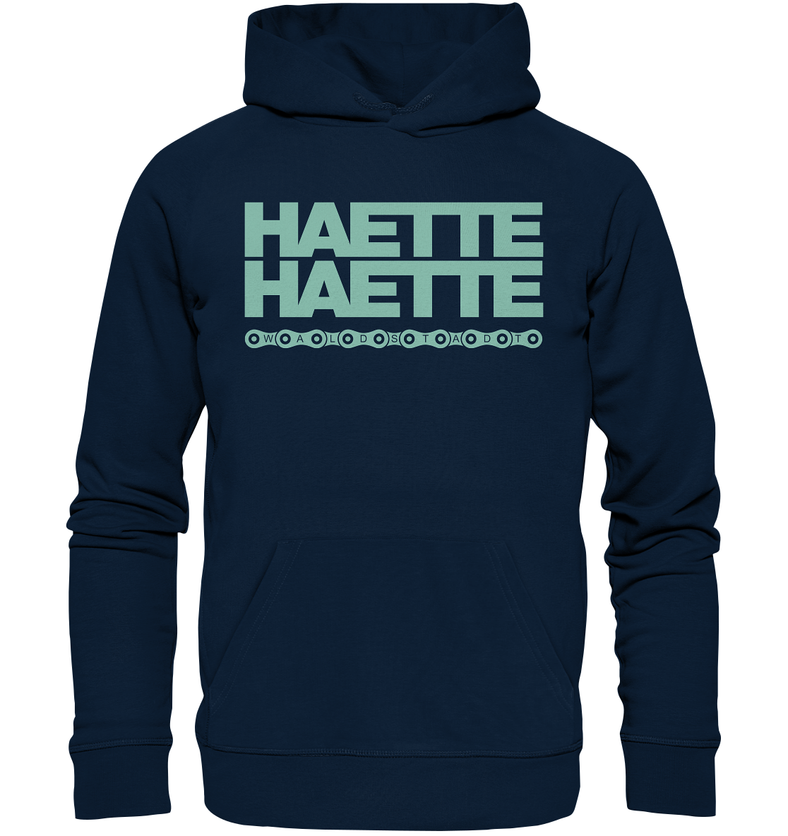 Haette Haette Fahrradkette pepper - Organic Hoodie