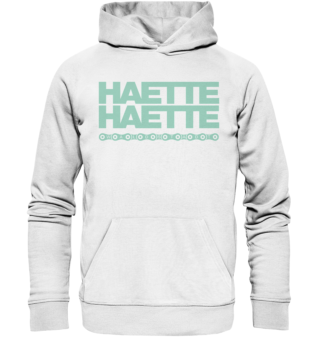 Haette Haette Fahrradkette pepper - Organic Hoodie