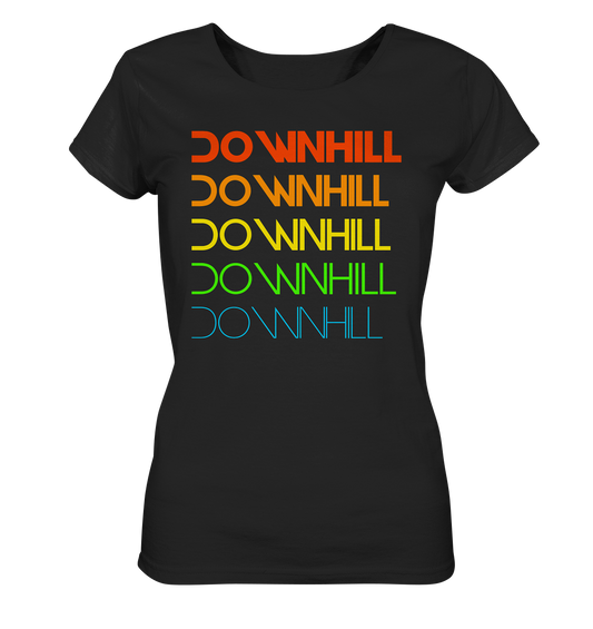 Downhill rainbow - Ladies Organic Shirt