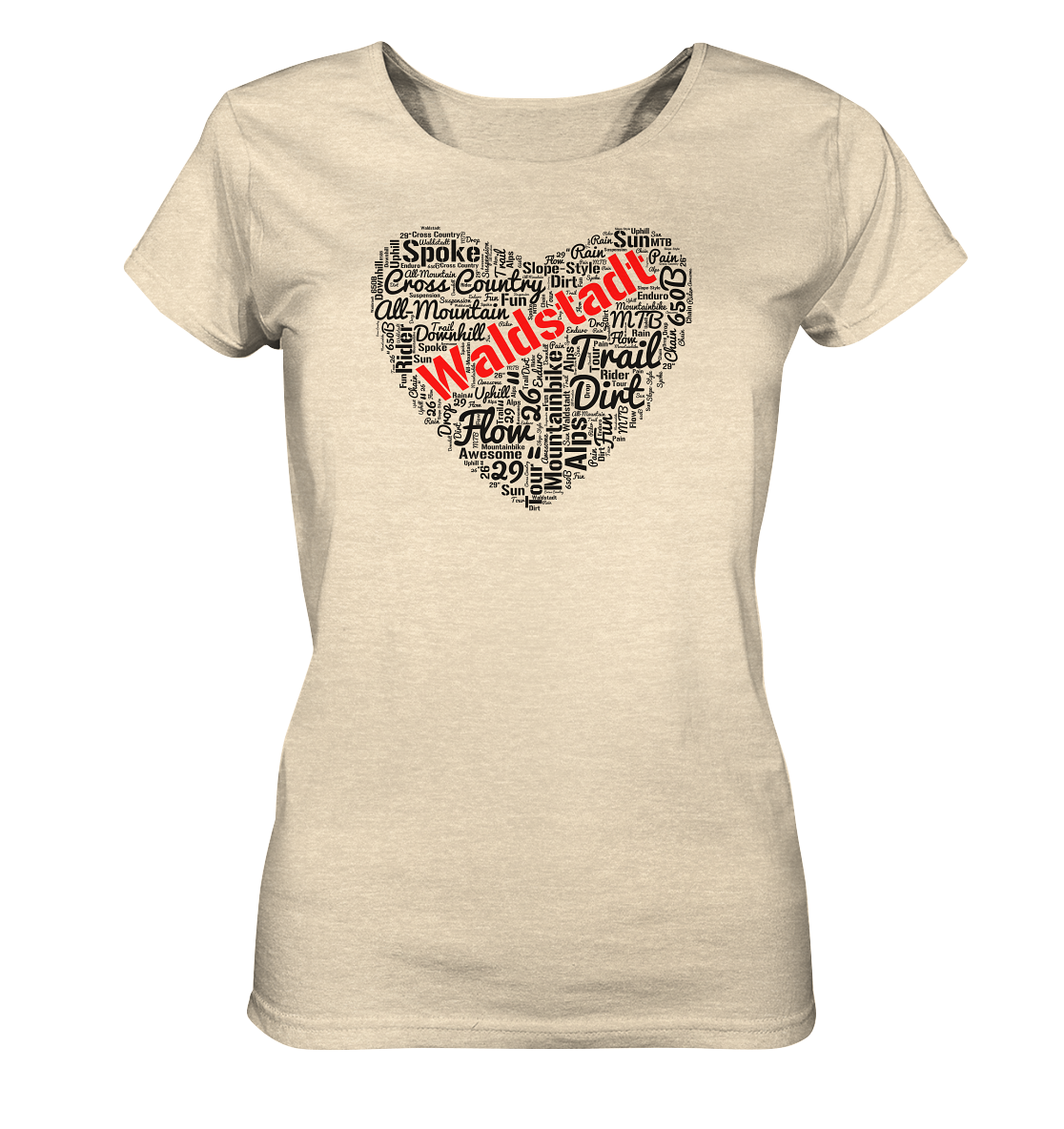 Waldstadt heart - Ladies Organic Shirt