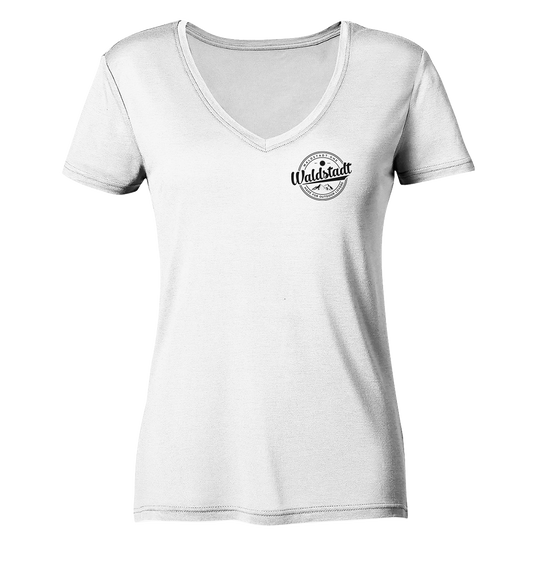 Waldstadt Retro Logo - Ladies Organic V-Neck Shirt