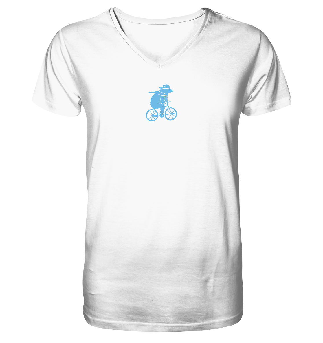 Cyclobear - Mens Organic V-Neck Shirt