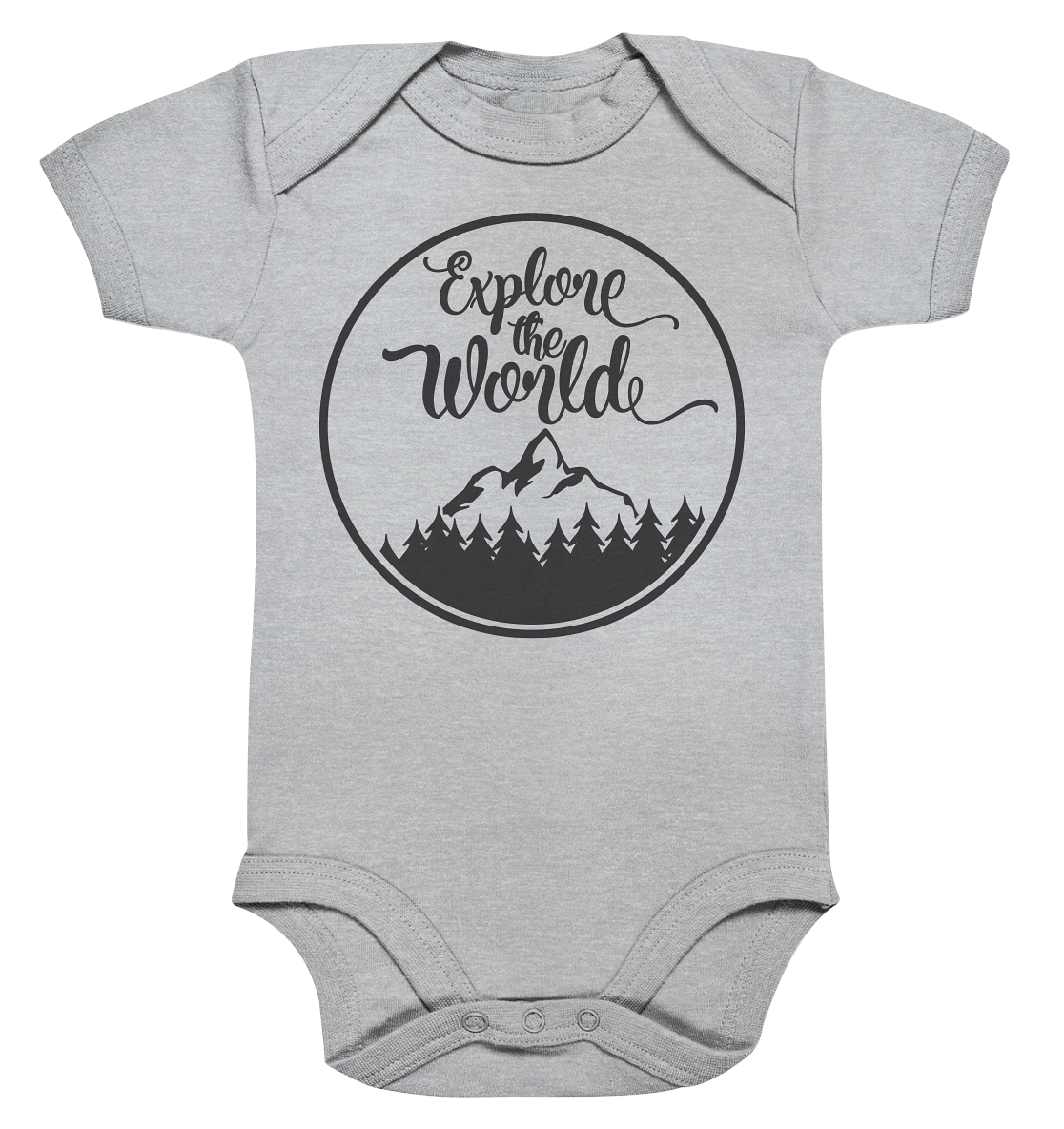 Explore the world - Organic Baby Bodysuite