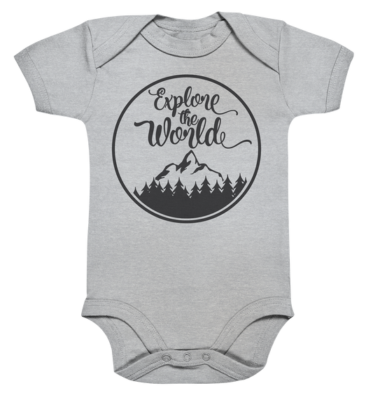 Explore the world - Organic Baby Bodysuite