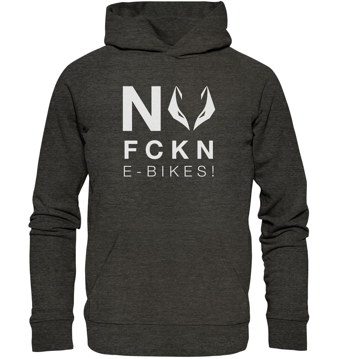 NO FCKN E-BIKES - Organic Hoodie