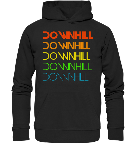 Downhill rainbow - Organic Basic Hoodie