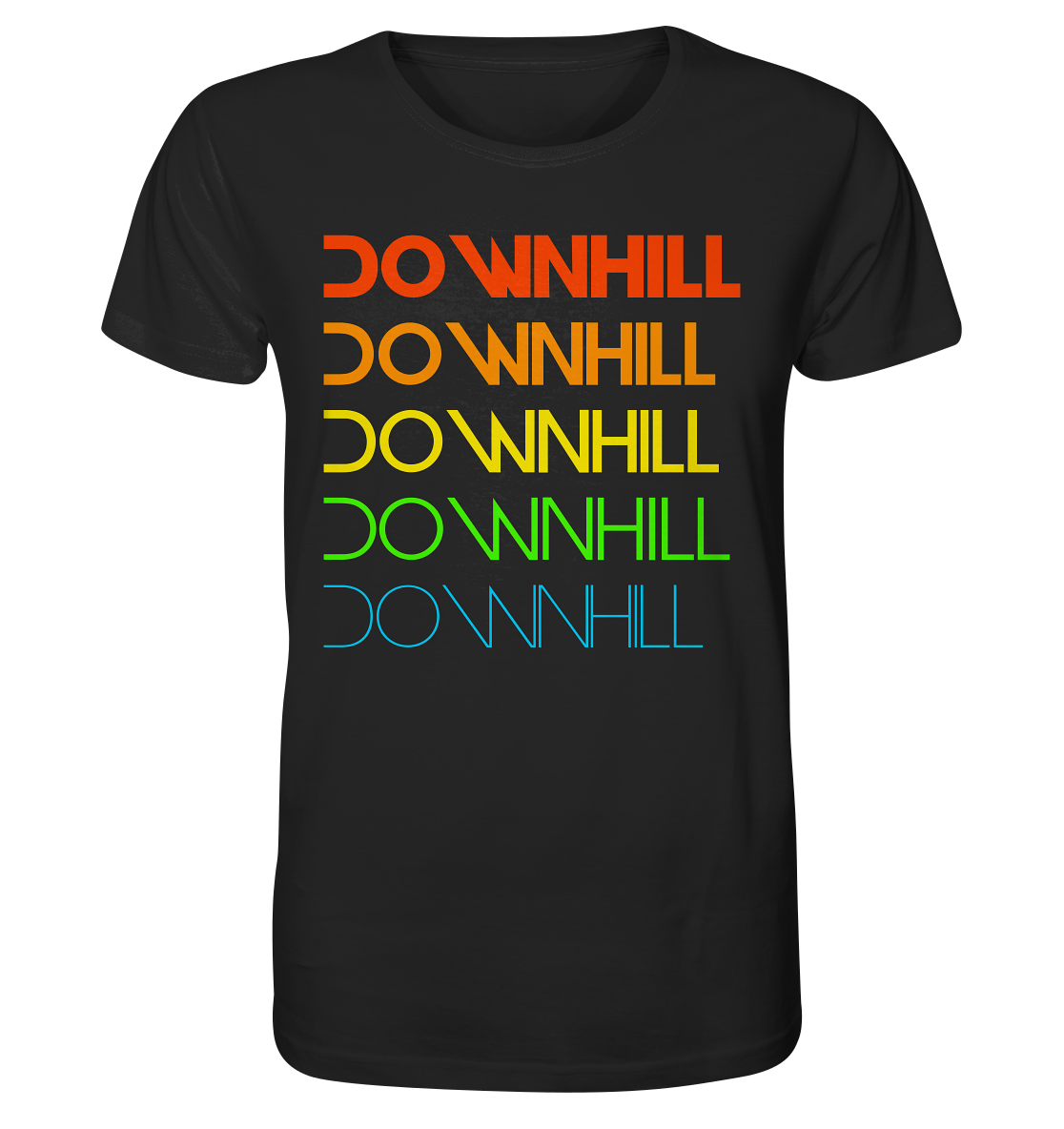 Downhill rainbow - Organic Shirt